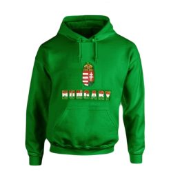 Hungary feliratos kapucnis pulóver (zöld) - magyar válogatott pulcsi (felnőtt)   Hungary feliratos kapucnis pulóver (zöld) - magyar válogatott pulcsi (felnőtt)