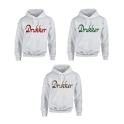  Drukker pulóver (fehér) - szurkolói pulcsi / hoodie Drukker felirattal