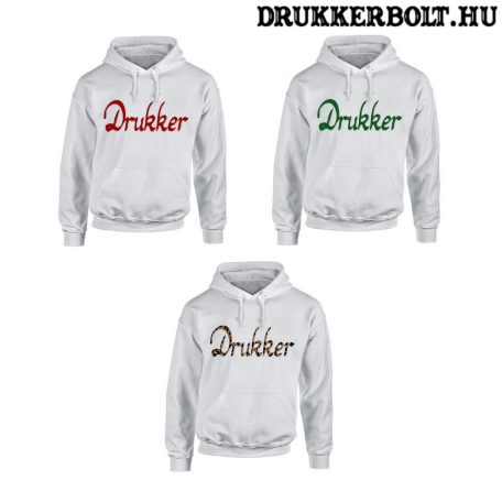 Drukker pulóver (fehér) - szurkolói pulcsi / hoodie Drukker felirattal