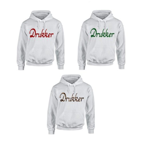 Drukker pulóver (fehér) - szurkolói pulcsi / hoodie Drukker felirattal