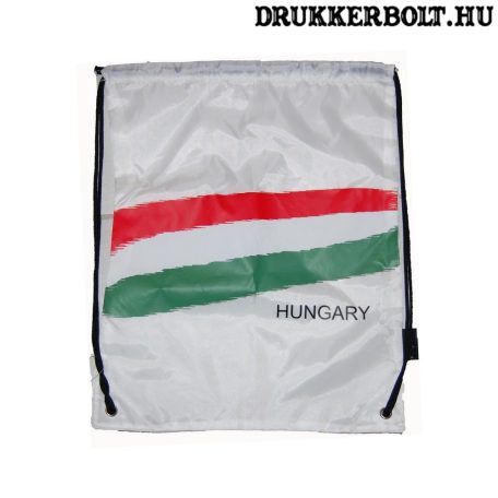 Magyarország tornazsák / zsinórtáska - hivatalos magyar szurkolói termék  (fehér)
