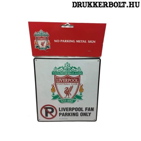 Liverpool FC szurkolói parkoló tábla - eredeti, hivatalos klubtermék