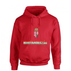 Magyarország felnőtt kapucnis pulóver (piros) - magyar válogatott pulcsi   Magyarország felnőtt kapucnis pulóver (piros) - magyar válogatott pulcsi
