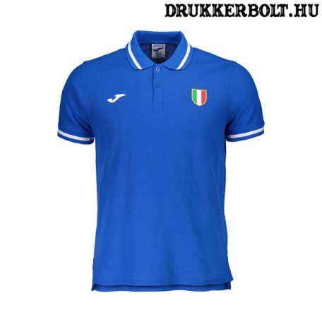 Olasz válogatott galléros póló (Joma) - olasz szurkolói ingnyakú póló (kék) 